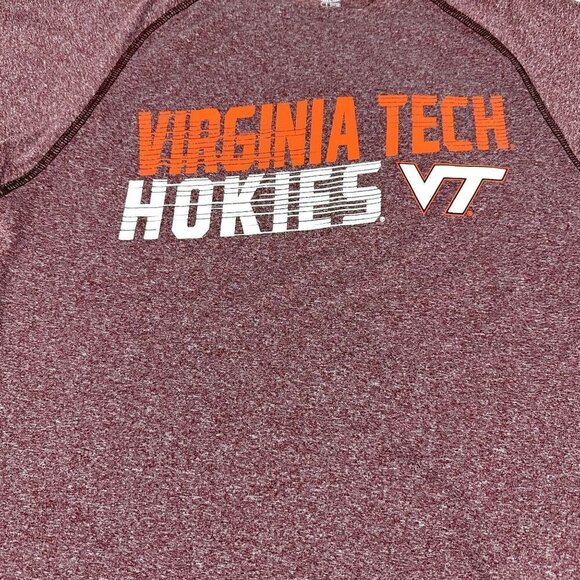 Virginia Tech Hokies Tee Shirt Short Sleeve Performance Size Small - Picture 1 of 7